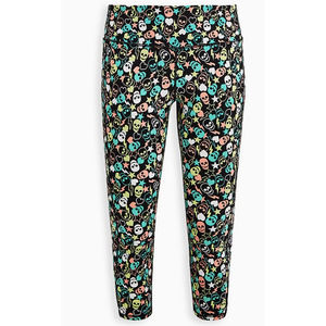 NWT TORRID Plus 2X Bright Neon Skull High-Waist Wicking Active Leggings $70